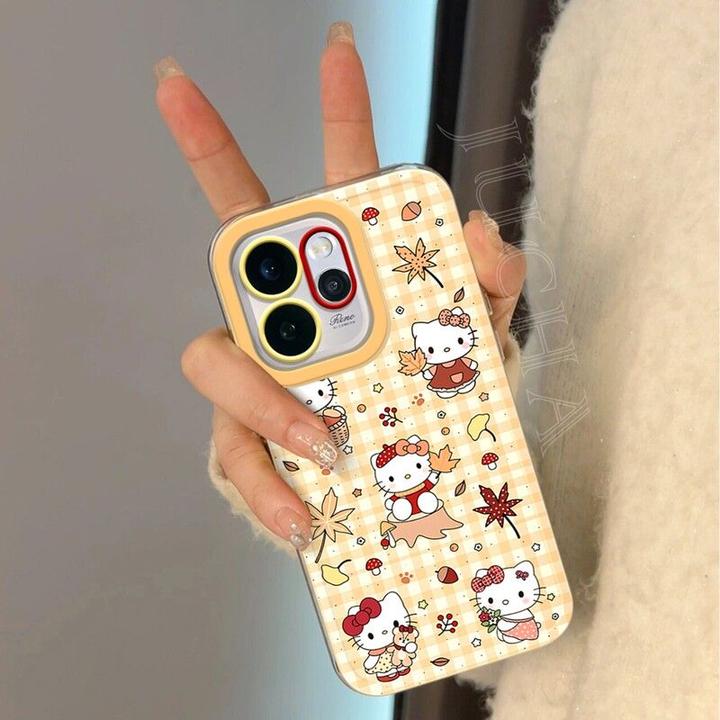 秋游凯蒂猫适用opporeno15pro手机壳硅胶OPPOreno14卡通13设计感