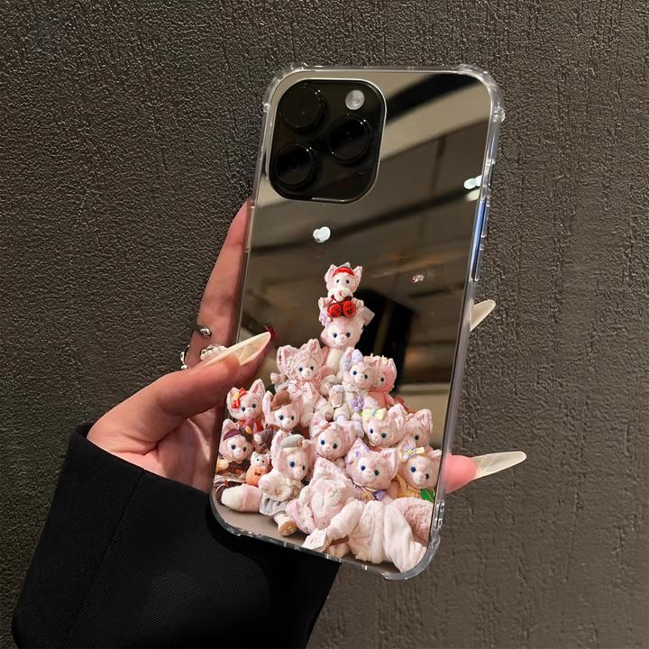 玲娜贝儿圣诞树适用iPhone16苹果17promax手机壳15镜面14女13软12