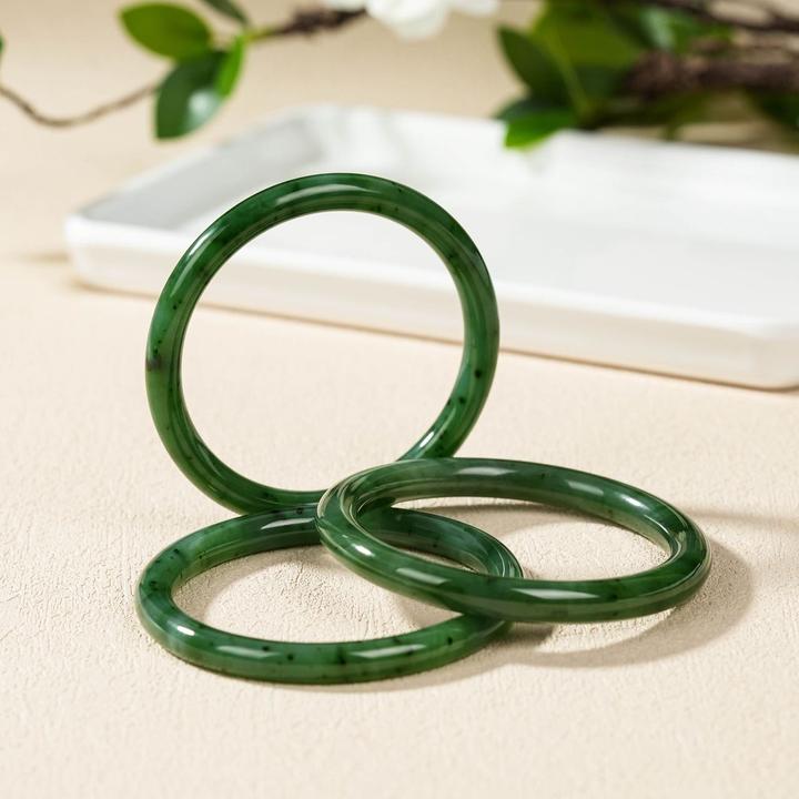 【云上】和田玉手镯-多样性发其一-7*8mm-DS11274（甄选）