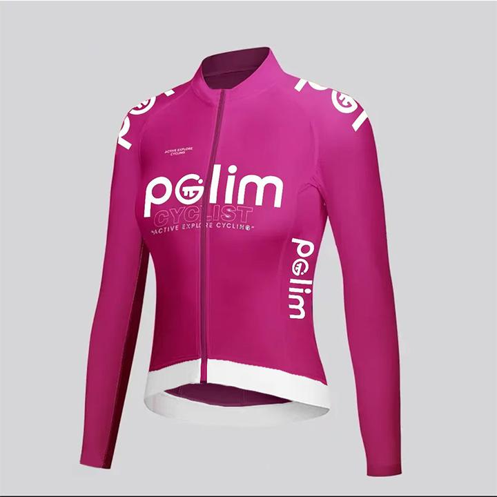PLM锦氨纶公路自行车骑行服长袖时尚春夏薄款速干轻盈透气男女款
