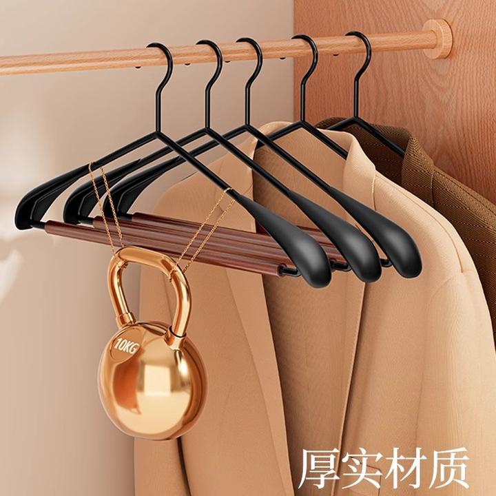 整理师推荐榉木衣架家用挂衣防滑无痕衣服挂架子高端成人衣撑晾衣