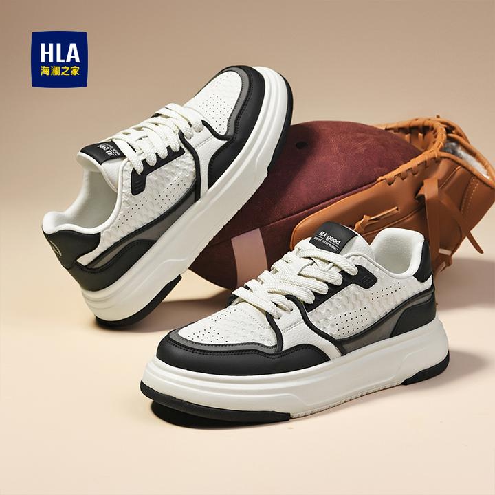 海澜之家鞋子男款2025秋季爆款时尚增高小白鞋男士休闲板鞋潮鞋男