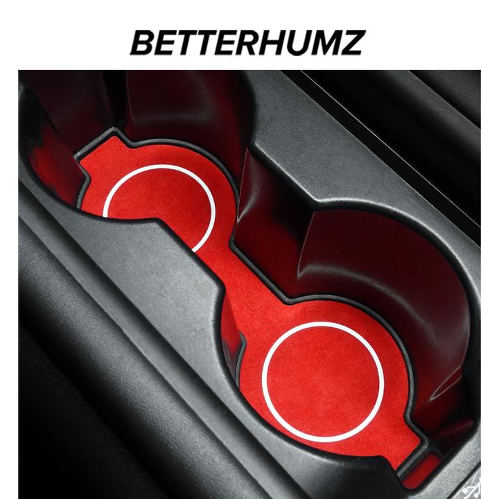 适用21-25款斯巴鲁BRZ装饰丰田86改装翻毛皮中央扶手箱水杯防滑垫