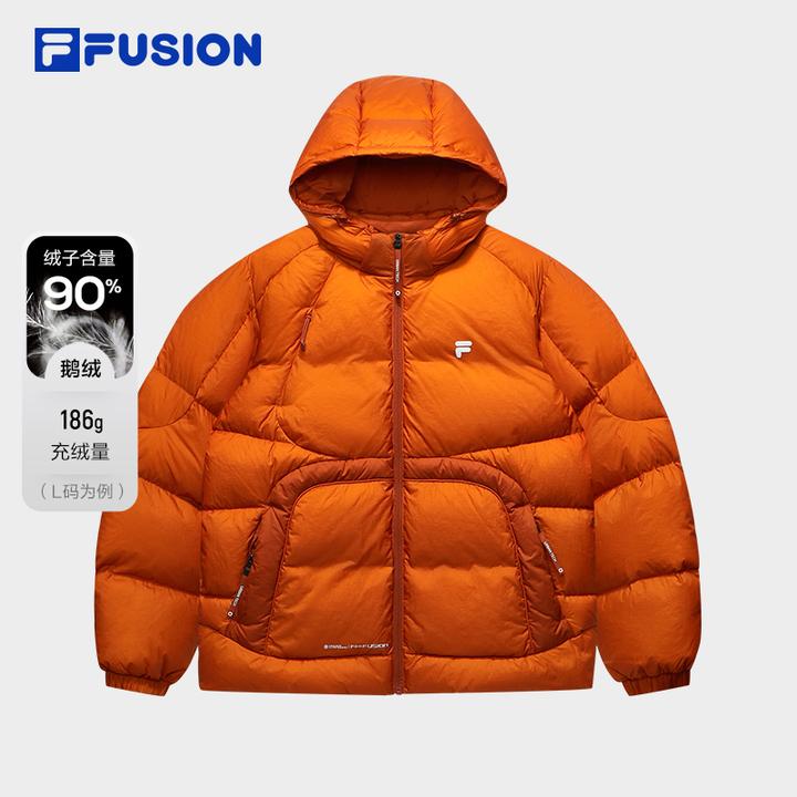 【90鹅绒】FILA斐乐男女同款冬季保暖明媚舒适百搭羽绒服T11M541914