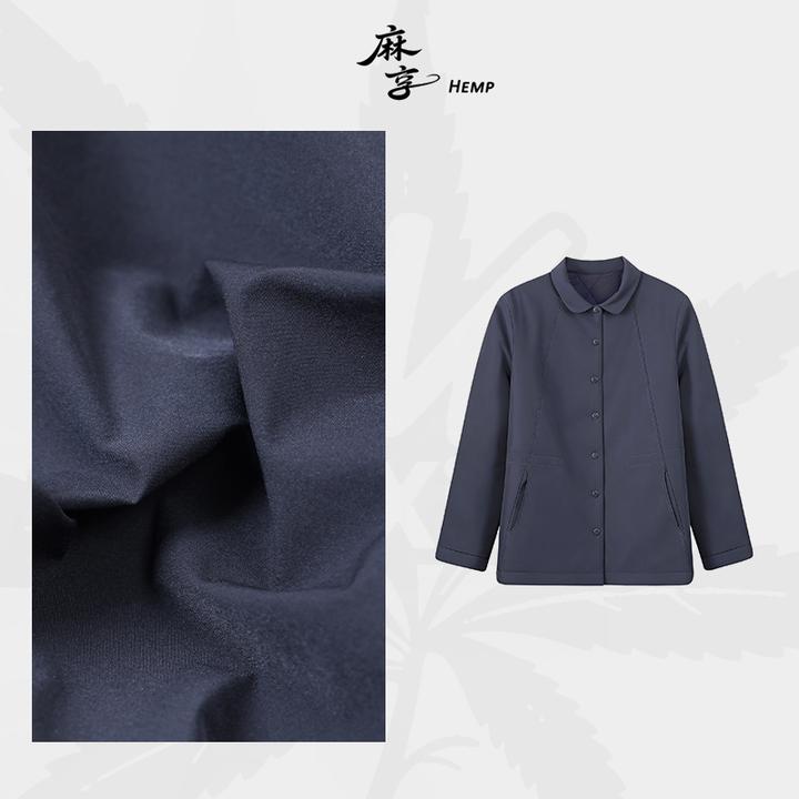 麻享【羊毛填充·娃娃领棉服】保暖宽松秋冬气质女款外套FSY51486