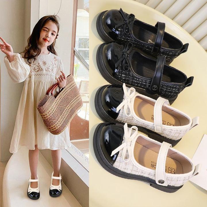 女童春秋夏季皮鞋2025韩版新款香风洋气软底儿童公主单鞋休闲鞋