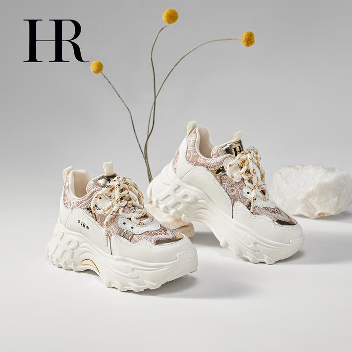 HR/赫莲娜老爹鞋时尚休闲鞋2025秋季新款透气潮流松糕鞋百搭复古