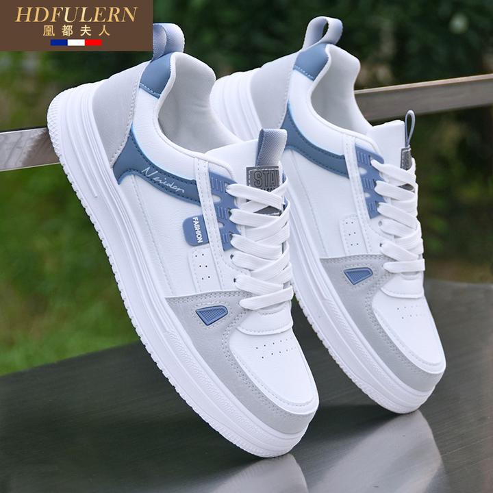-鞋子男春季2025新款男士软底透气小白鞋男百搭学生潮流休闲板鞋