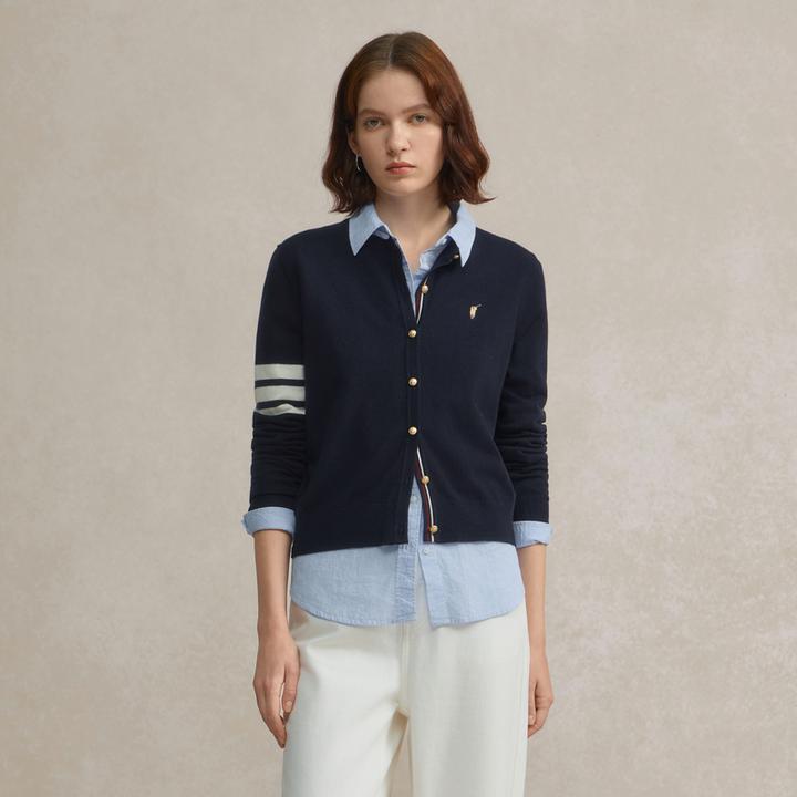 POLOWALK女装2025秋季新品女式长袖圆领长袖针织衫W53580071