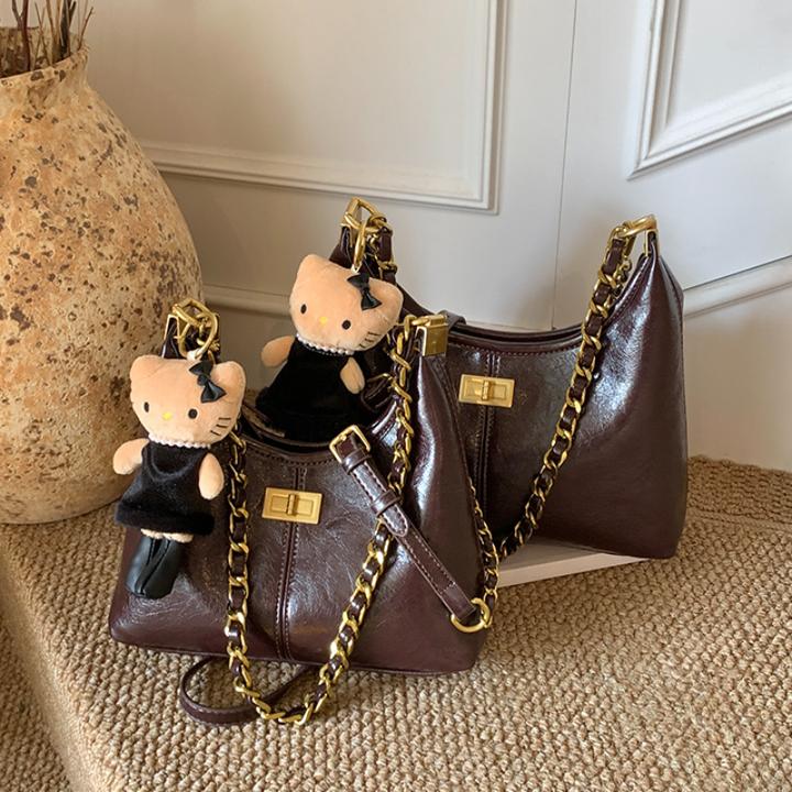 菱格包包女高级质感小众设计单肩斜挎包休闲百搭单肩斜挎包