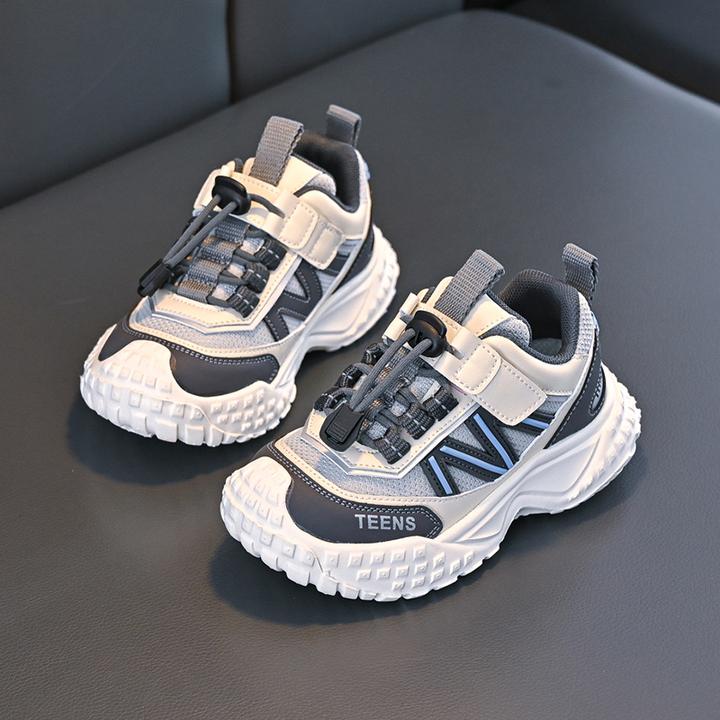 男童运动鞋秋季新款2025儿童鞋子男春秋网面透气男孩中大童老爹鞋