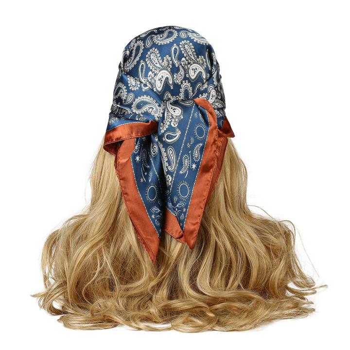 韩系百搭包头头巾复古沙漠小方巾丝巾女搭配衬衫防晒领巾发带夏季