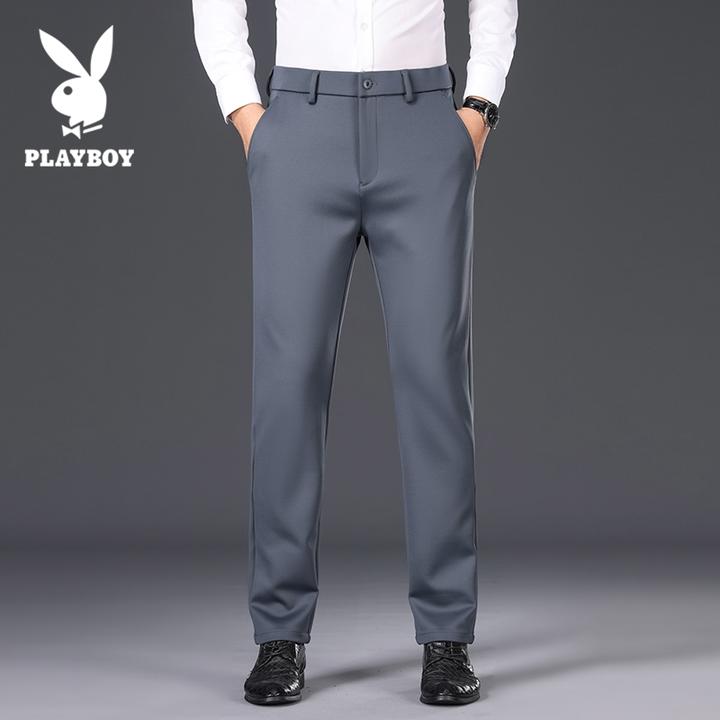 花花公子男士商务休闲裤春秋季新款弹力免烫西裤职业正装西装裤子