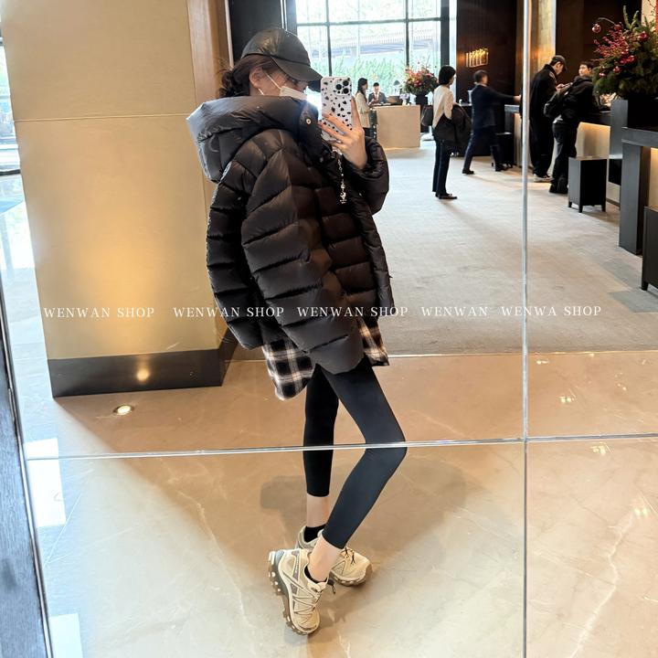 【暖冬保命】泡芙感连帽设计宽松羽绒服