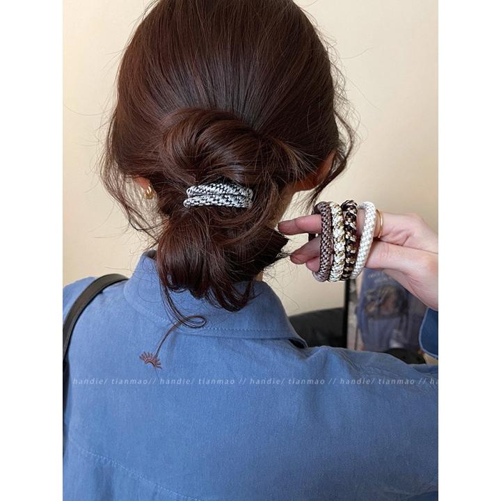 2025新款高级感头绳女高马尾弹力皮筋扎头发发绳气质百搭发圈头饰