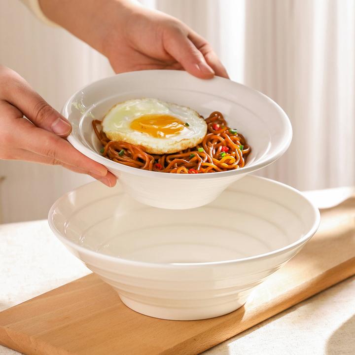 川岛屋面碗家用2025新款高级感斗笠汤面碗陶瓷大碗拉面碗吃面条碗