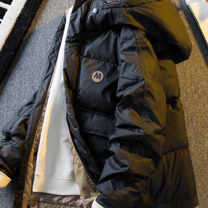 【香港CUFK&轻奢男装】士冬季2025新款加厚潮牌连帽保暖羽绒外套男