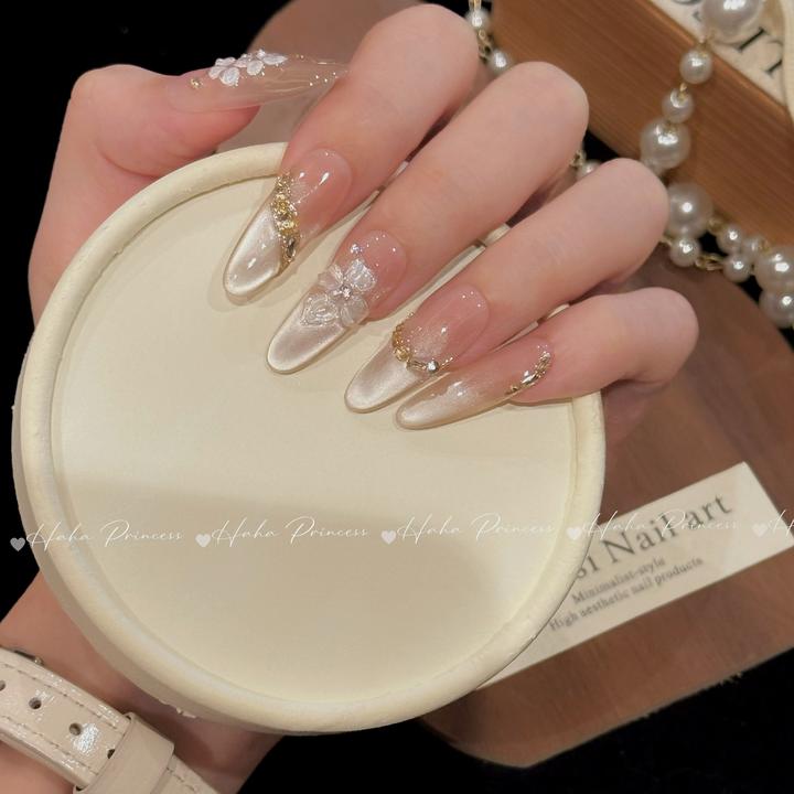 莫奈花园-Haha princess纯手工穿戴甲10片-可重复佩戴-送工具包