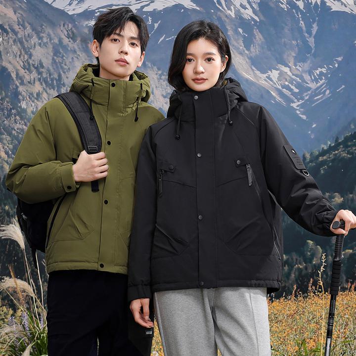 【爱马度王总】情侣款户外休闲羽绒服防风保暖防水防寒服短款12519