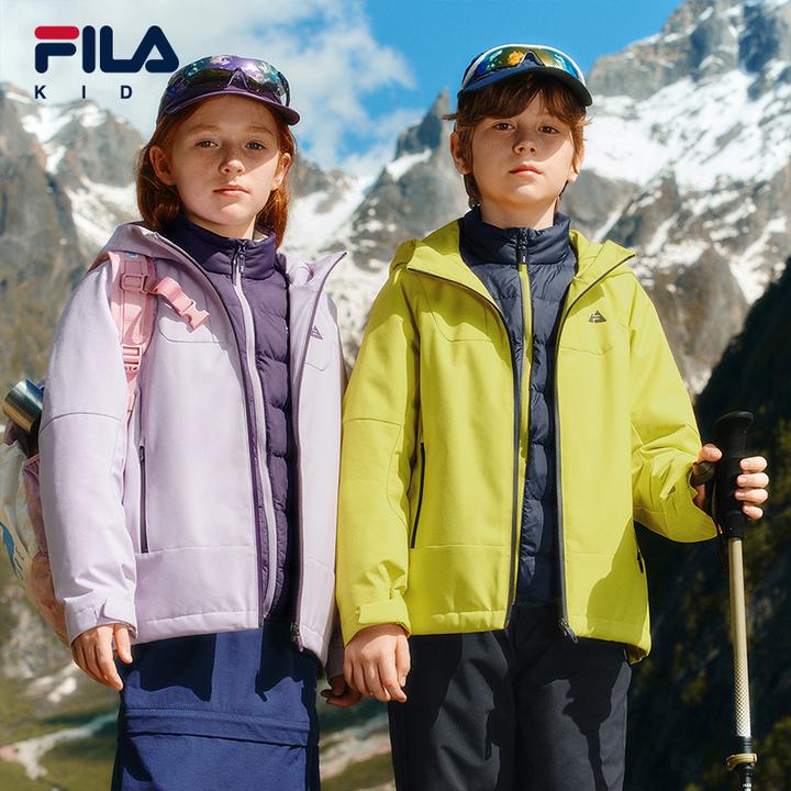 【斐乐儿童】25年新款户外风时尚百搭保暖梭织羽绒两件套K52B543901