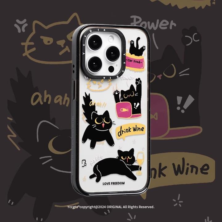 PlanB原创 暴躁猫咪适用iphone16pro手机壳苹果15pro/14/13/12/11