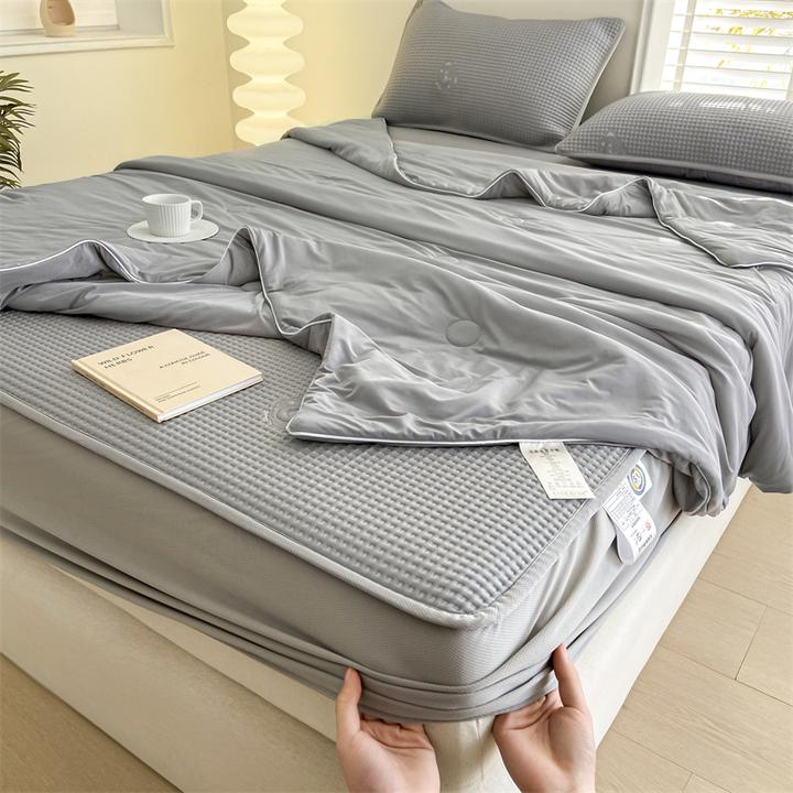 床笠款冰丝凉席夏凉被床上四件套夏季空调软席子床单可机洗床品三
