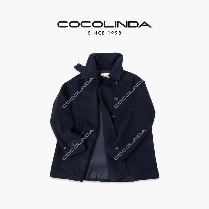COCOLINDA |"澳洲羊毛 短款【学院风手工双毛呢】防风御寒大衣C5592