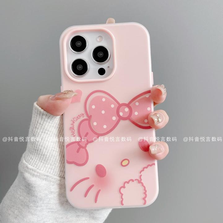 果冻壳适用iphone16promax苹果15/14/13/12华为小米手机壳蝴蝶结