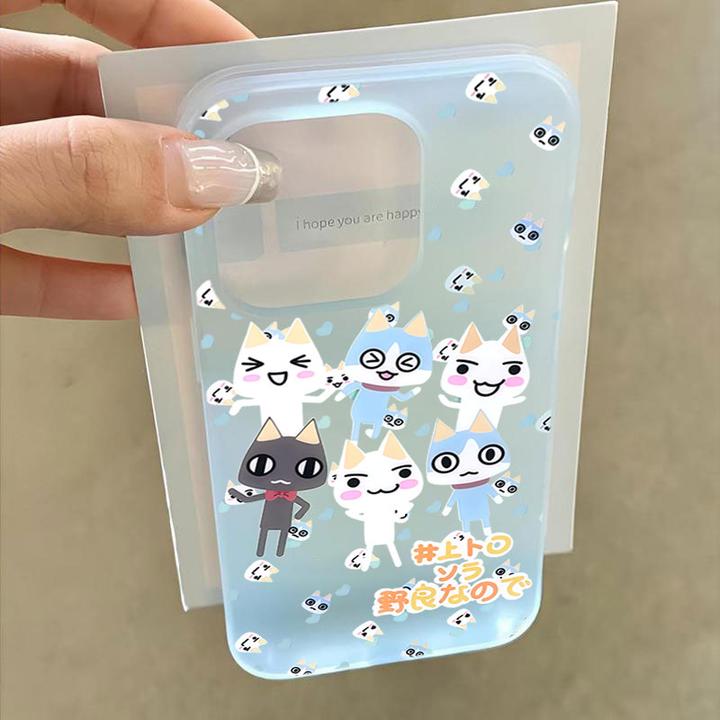 野良多罗猫适用iphone16promax苹果15手机壳14PLUS软13防摔12幻影