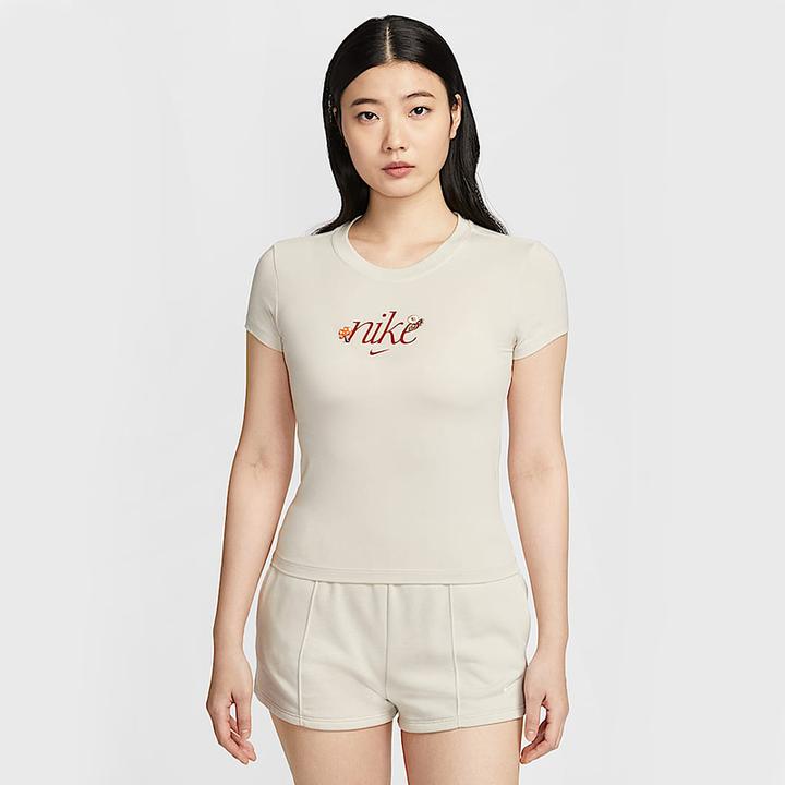 【滔搏运动】NIKE耐克女子短袖时尚休闲针织无领短T恤HF9723-104