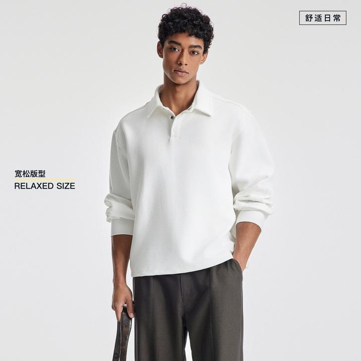 BODYDREAM泡泡TR卫衣男老钱POLO衫GeekChic长袖T恤宽松重磅上衣
