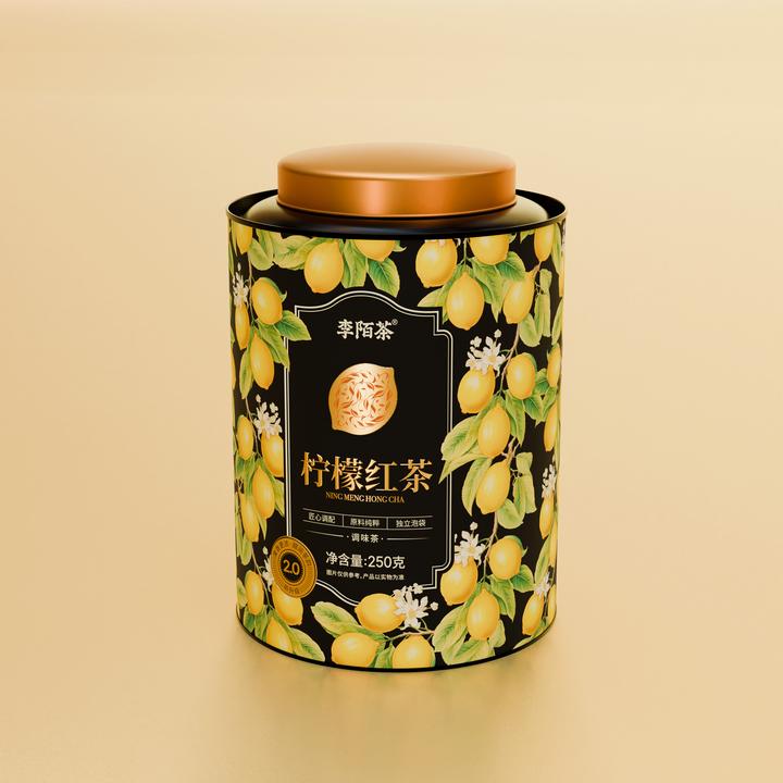 冻干柠檬红茶小柠红云南凤庆古树茶叶李陌茶礼罐装250g/罐 Z-L11