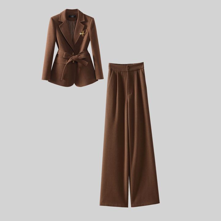 〈纪朵研〉1560法式休闲风休闲气质复古轻奢时尚套装复古港风