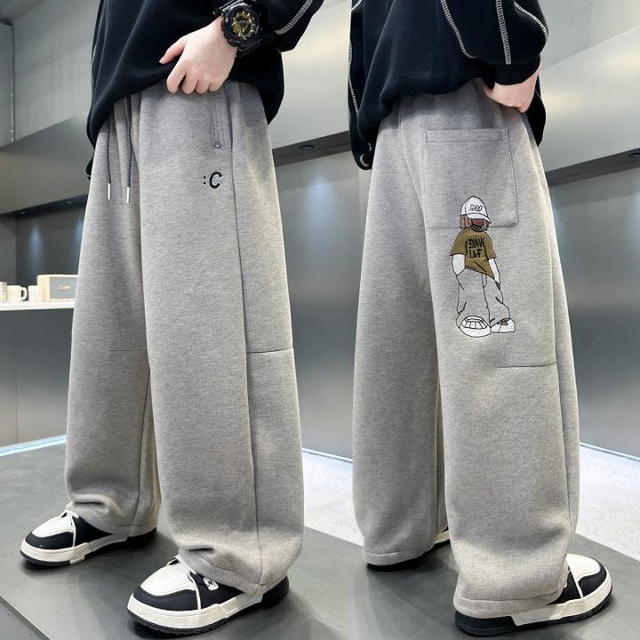 儿童装男童秋装裤子2025新款春秋款中大童运动卫裤秋季休闲长裤潮