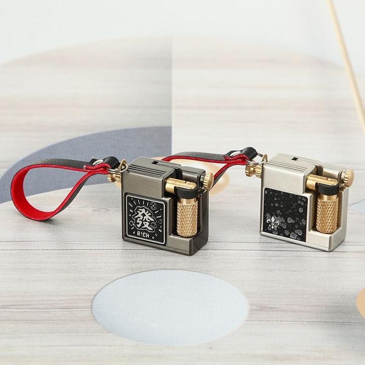 CHIEF原版小钢炮创意纯铜打火机复古砂轮侧滑小巧便携高档个性