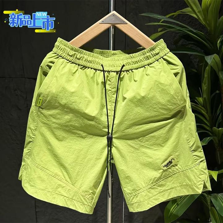男士速干短裤夏季青年休闲短裤宽松薄款时尚沙滩裤潮流百搭五分裤
