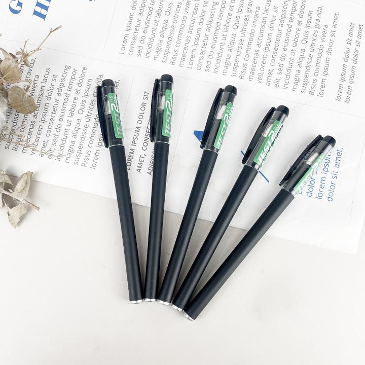 中性笔包邮批发GP-380笔0.5子弹头黑色笔芯碳素水性笔 磨砂签字笔