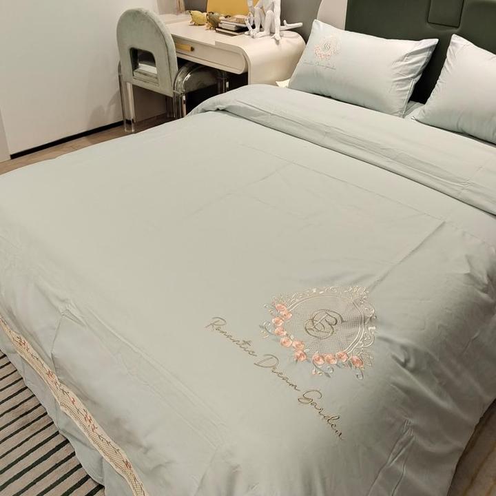 路约威格纯棉全棉四件套新款长绒棉高档刺绣4件套a类母婴级床单被