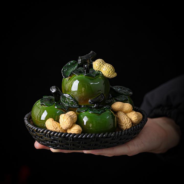 变色柿子茶宠摆件创意摆设精致茶玩茶道高档中式国潮器物个性大号