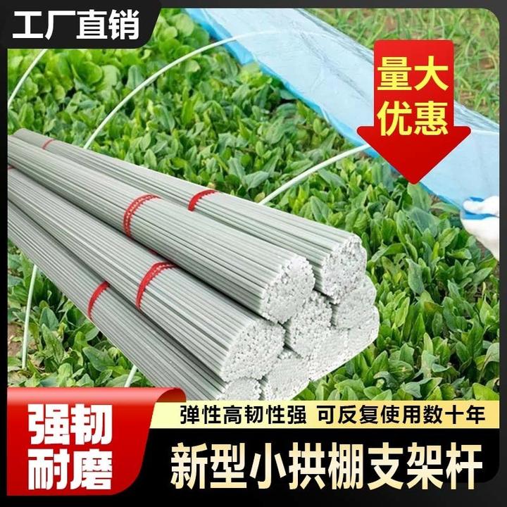 拱棚支架玻璃纤维保温育苗种菜爬藤杆菜地膜防雨拱杆实心大棚拱架
