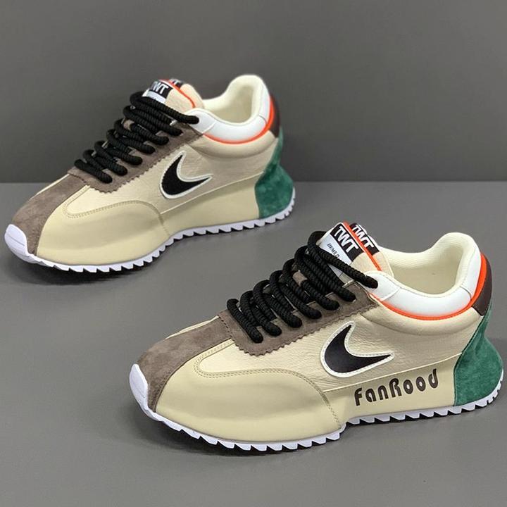 欧洲站男鞋2025新款秋季潮流百搭运动休闲鞋内增高阿甘老爹鞋子男