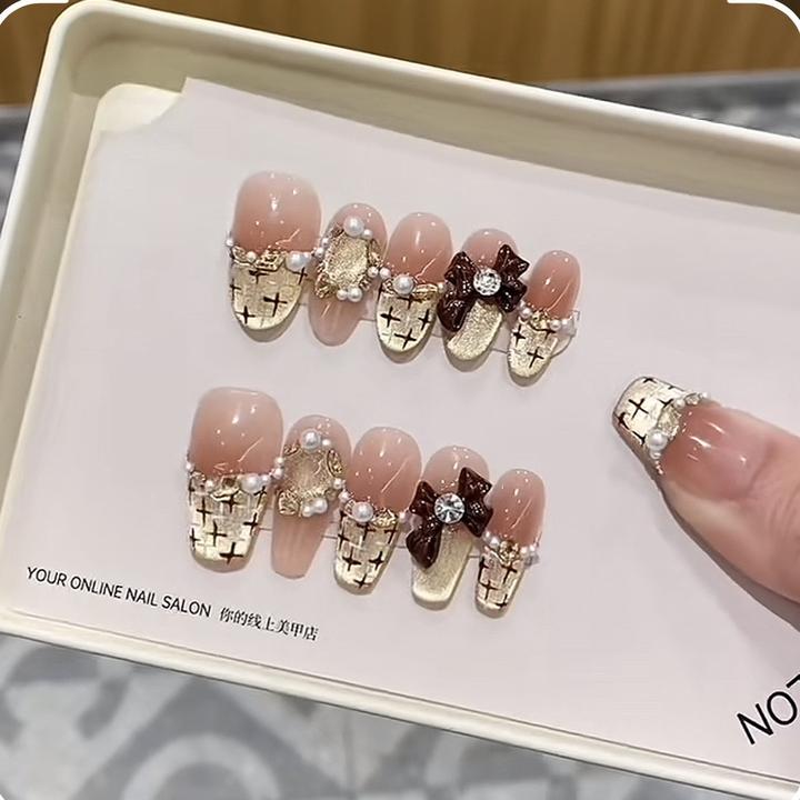 [可可小香}-手工穿戴甲-送工具包