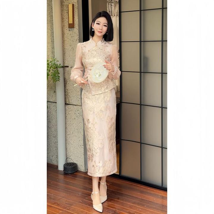 2024轻熟轻奢名媛高端裙子两件套早秋爆款气质百搭时尚套装潮小众