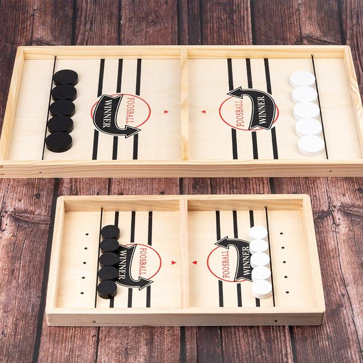 弹弹棋桌面弹射木制双人对战亲子互动玩具专注力训练儿童益智游戏