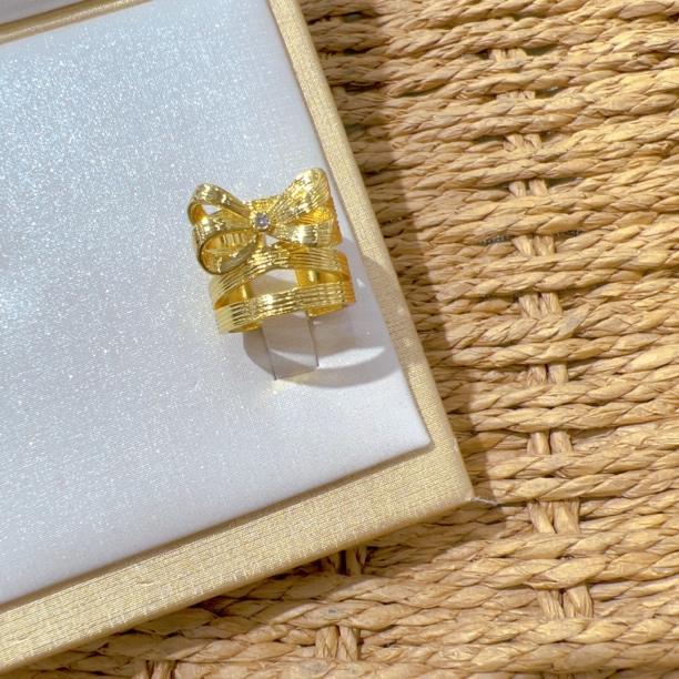 钛钢戒指 蝴蝶结可爱时尚活口设计气质轻奢百搭ins