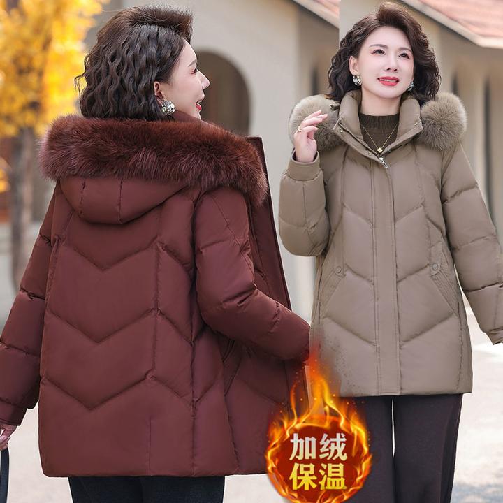 妈妈装冬装棉袄2025新款中老年女装冬季外套母亲洋气衣装加绒加厚