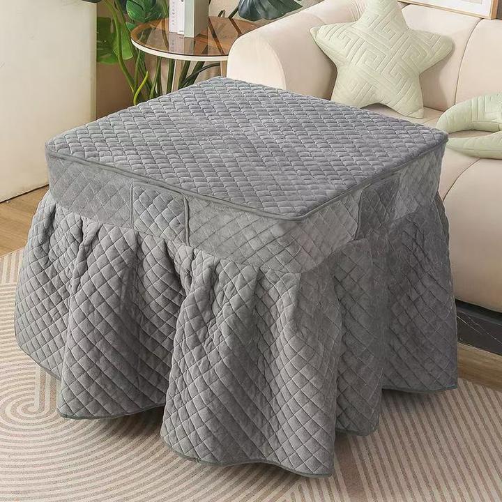 烤火桌罩加厚加绒烤火罩正方形烤火炉取暖电炉桌子罩套保暖被桌布