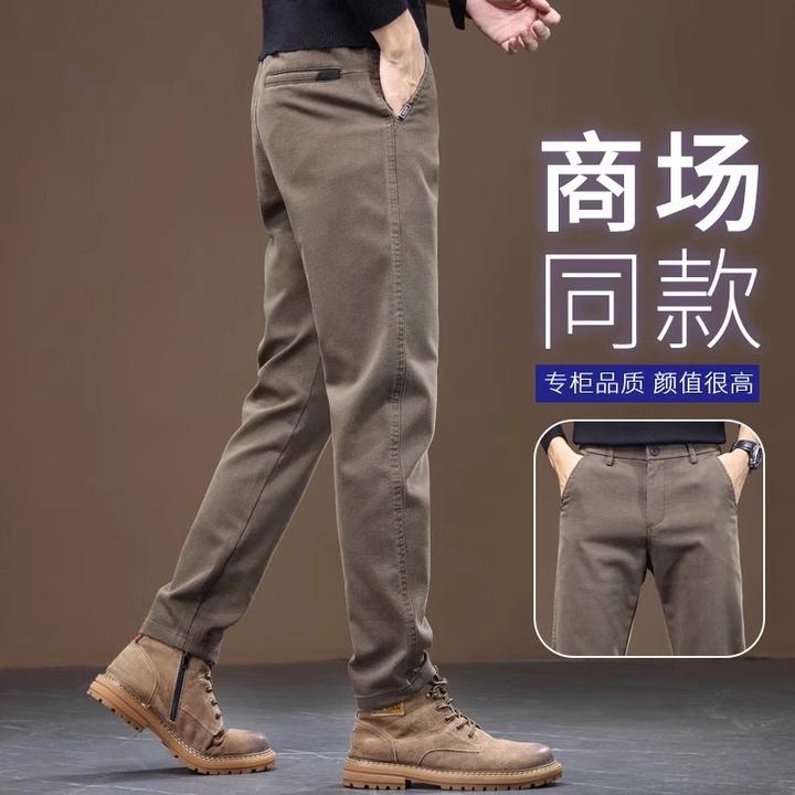 香港2025年秋冬男士新款休闲裤修身直筒弹力百搭韩版商务西装裤男