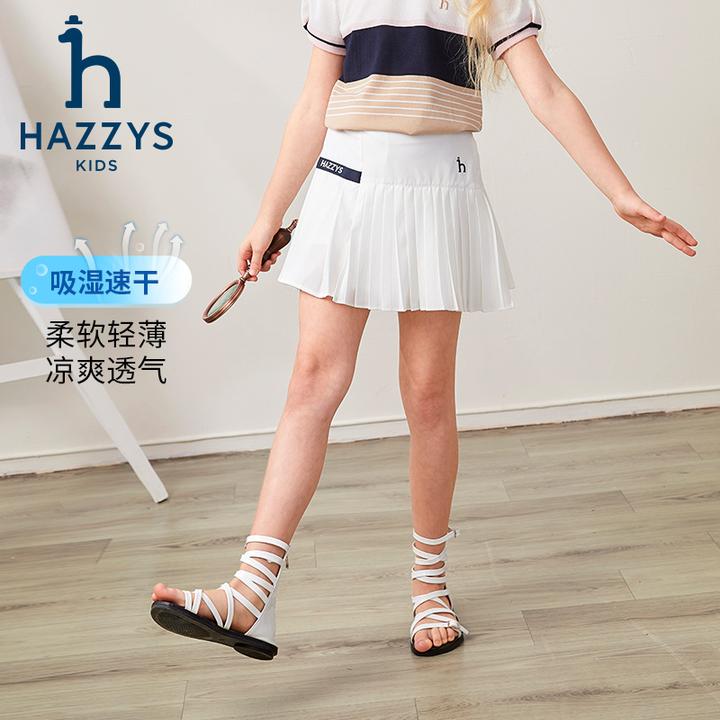 Hazzys/哈吉斯品牌童装【敏姐】女童裙裤运动透气轻薄凉爽百搭休闲