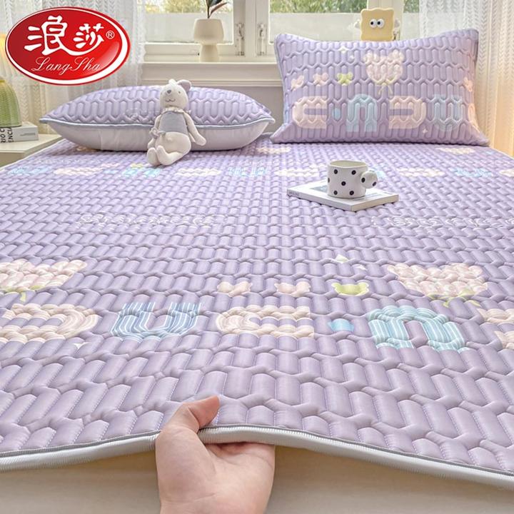 A类2025新款夏天乳胶冰丝凉席可机洗床笠宿舍席子学生婴儿可用